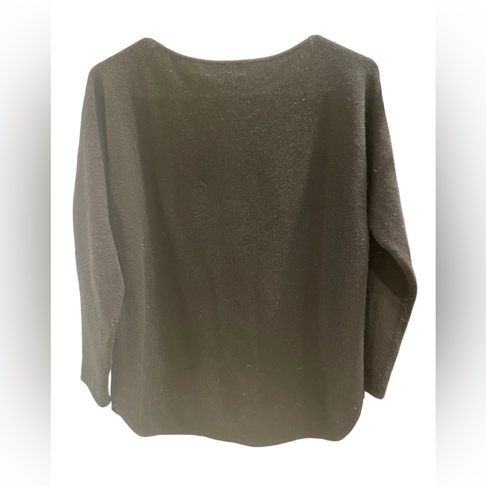 100% Cashmere Charter Club Luxury Black Sweater - Picture 2 of 4